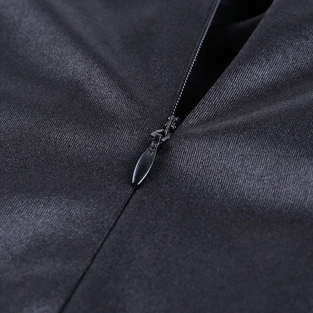 **Never Worn/With Tags** Spaghetti Strap Satin Cocktail Evening Dress Blk|Small - Picture 10 of 12